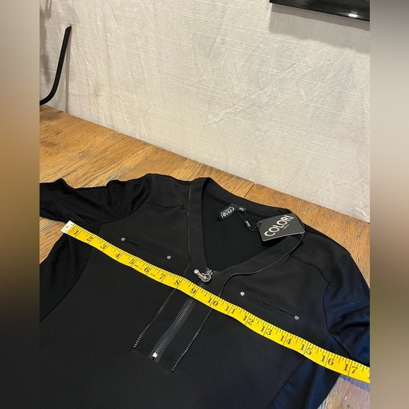 🖤 Colori Black Zip-Front Top – NWT – Size P/S - Picture 4 of 10